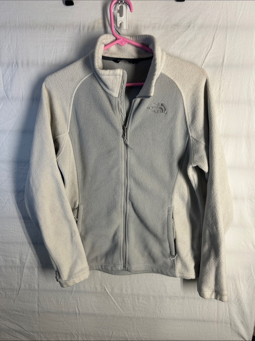 The North Face Cream/Light Gray Women's Fleece Jacket